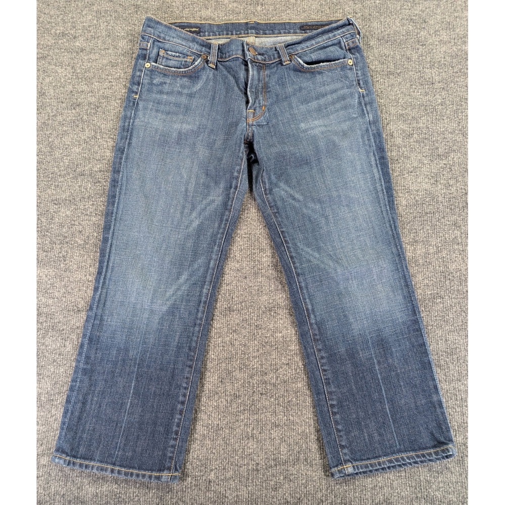 Citizens of Humanity Kelly 063 Low Waist Cropped Stretch Jeans Blue Size 30